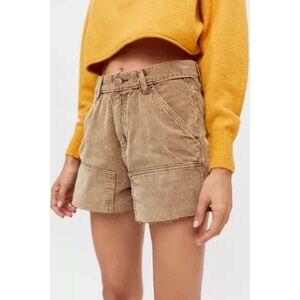 UO Urban Outfitters BDG Corduroy Carpenter Cut Off Shorts 28